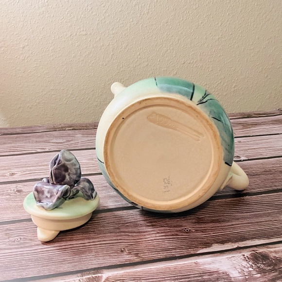 Handmade Artisan Floral Teapot signed Elam- one of a kind - Picture 4 of 10